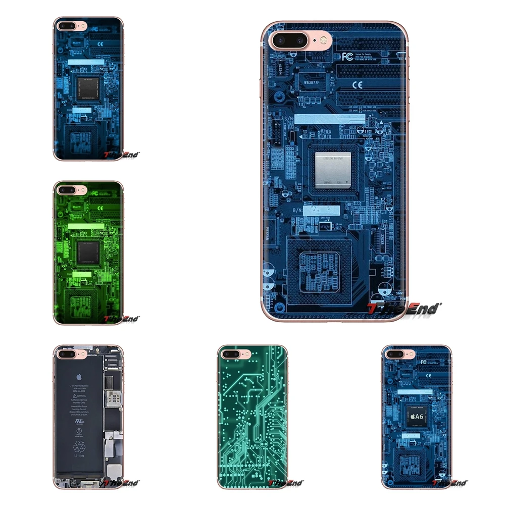computer battery phone Circuit Board Phone Cover For Huawei G7 G8 P7 P8 P9 P10 P20 P30 Lite Mini Pro P Smart Plus 2017 2018 2019 |