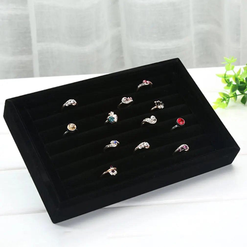 Velvet Finger Ring Display Stand Holder Show Case Jewelry Organizer Display Shelf Ear Studs Rack Stoage Box Holder Tray 2019 Velvet Finger Ring Display Stand Holder Show Case Jewelry Organizer Display Shelf Ear Studs Rack Stoage Box Holder Tray 2019