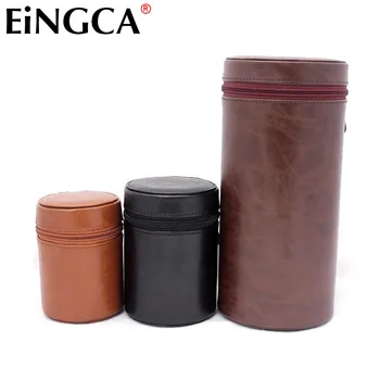 

2017 Fashion NEW DSLR Camera Lens Bag Case PU Bag for Canon Nikon Sony Pentax Fujifilm Tamron Sigma Leica Olympus Pentacon Lens