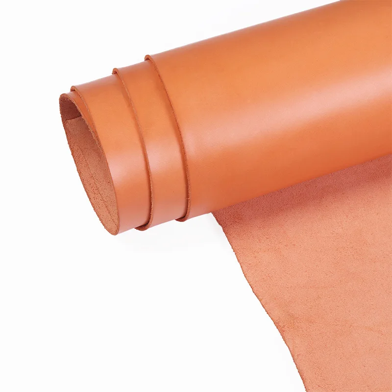 Tokyo orange WUTA Высокое качество вощеный бык растительного дубления кожаный кусок DIY натуральная кожа материал полное зерно Cowhide-12Color доступны - Цвет: Tokyo orange