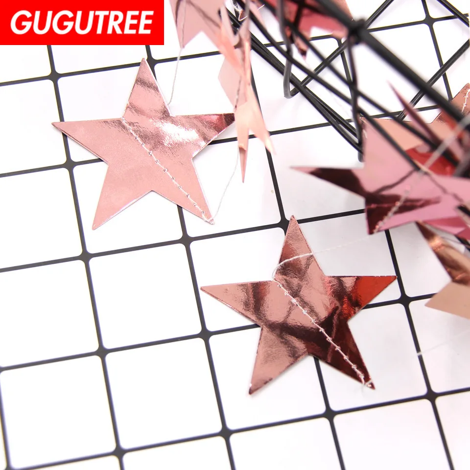 

GUGUTREE PARTY 2m red pink blue white gold 7cm star banners wedding event christmas halloween festival birthday party PD-160