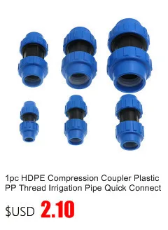 1 шт. HDPE компрессионный Женский адаптер пластиковая ПП муфта для орошения трубы быстрый соединитель фитинг гибкое соединение с резьбой