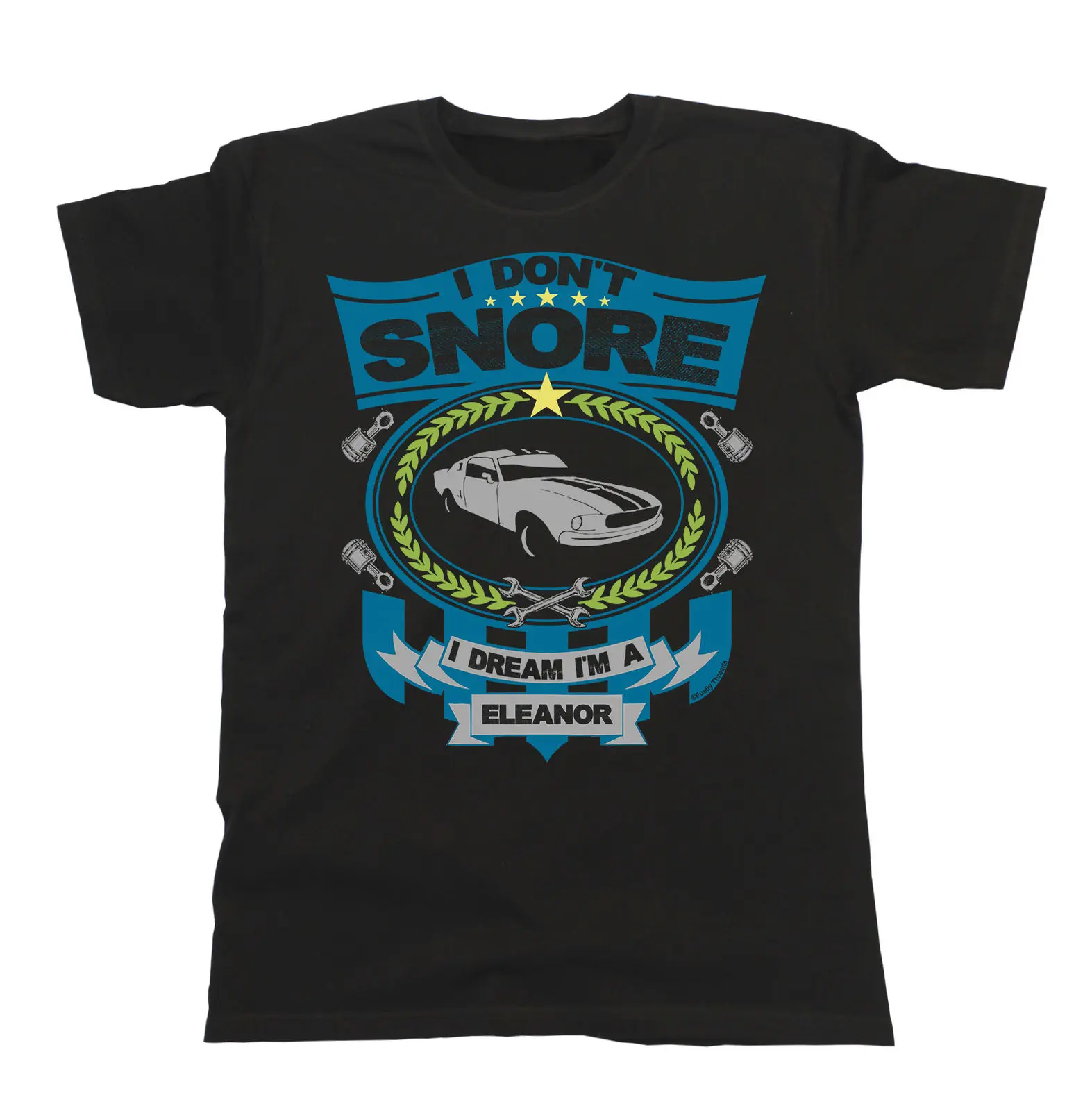 I don`t snore I dream I`m a ELEANOR Shelby Mustang GT 500 196 Kids Car T-Shirt