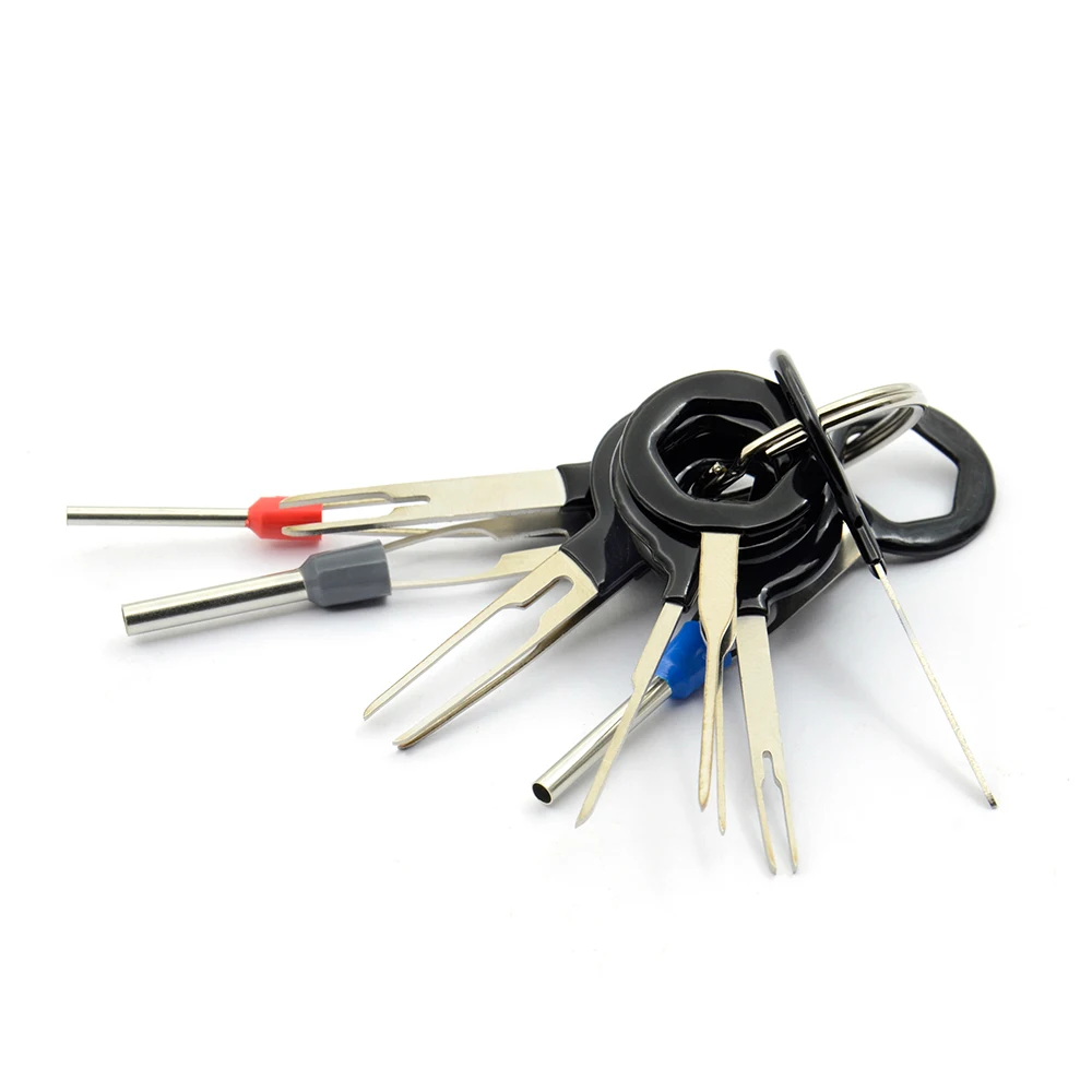 

Car styling 11pcs Car Terminal Removal Tool Kit Harness Wiring Crimp Connector Extractor Puller Release Pin Unlock Tool Picker