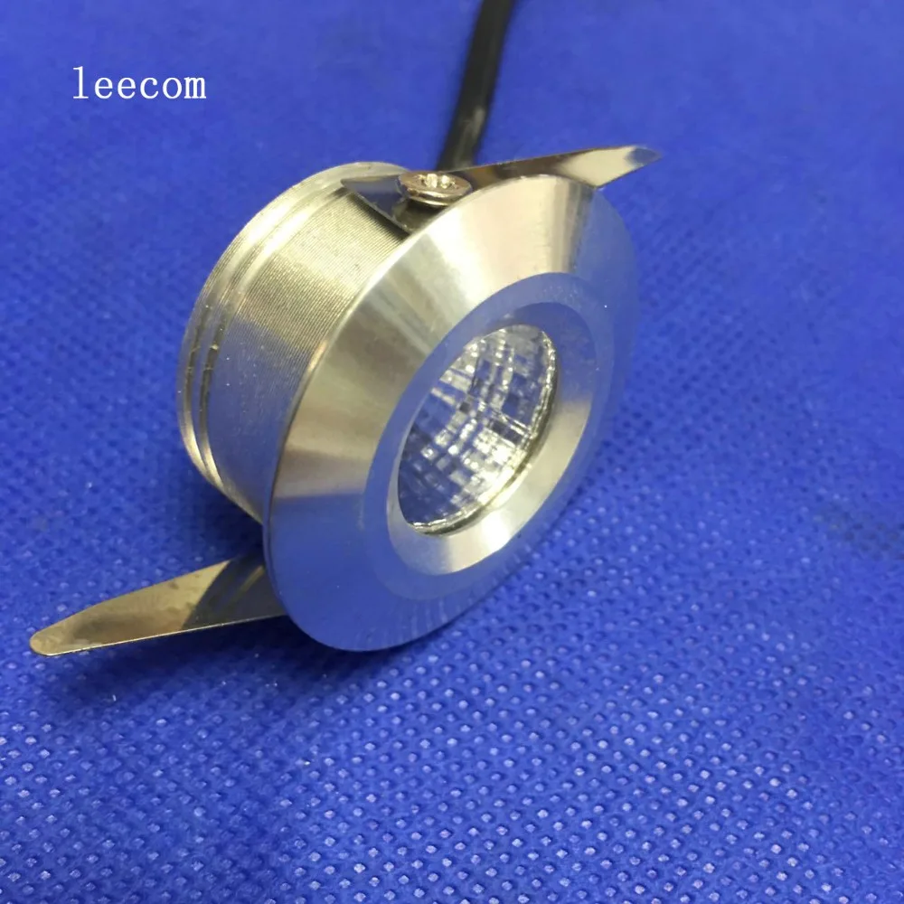 

10pcs/Lot dimmable cabinet light 3W mini downlight diameter 38mm dc12v Mini ceiling spot lights white/Warm White led lamp