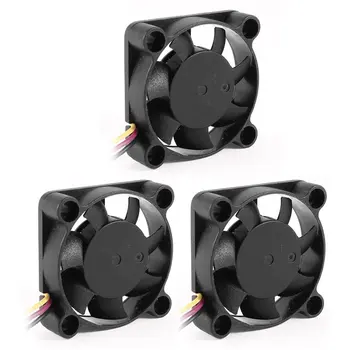 

YOC Hot DC 12V 3 Pcs 40mmx10mm 3P 7 Blades Computer Chipset Cooling Fan