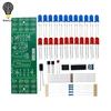 Kit de luces intermitentes de doble Color rojo y azul, Kit DIY estroboscópico NE555 + CD4017, Kit de prácticas electrónicas de aprendizaje, Juego de piezas de regalo ► Foto 2/6
