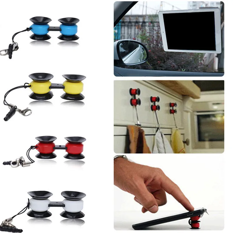 Innovative Car Dual sucker Mobile Phone Holders Stands Multifunctional Mini Car Phone Holders Mobile Phone Accessories