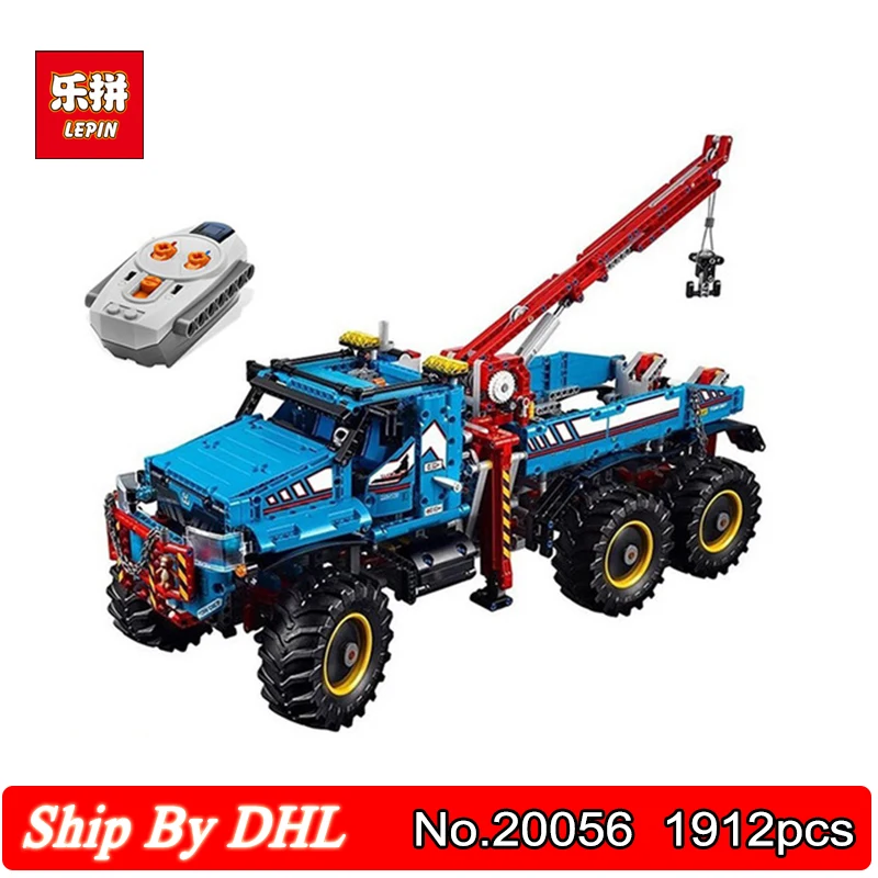 

Lepin Blocks 20056 Technic Series The Ultimate All Terrain 6X6 Remote Control Truck Building 1912pcs Bricks Kits Toys