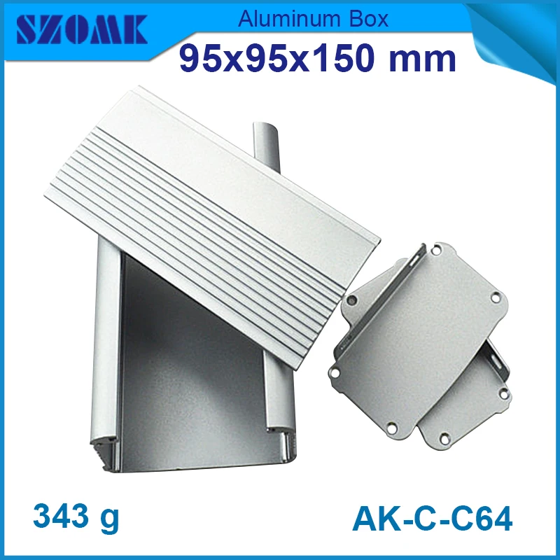

10 pieces cheap price and high quality extruded case project box aluminum project case 55*95*150 mm wall mount junction housing