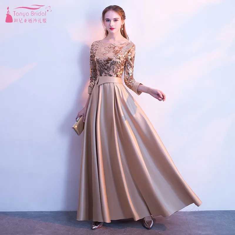 blue and golden dress