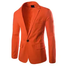 Льняные смеси мужские на пуговицах, с разрезом лацканы повседневные приталеные блейзеры костюмы для мужчин куртки формальные мужские пальто