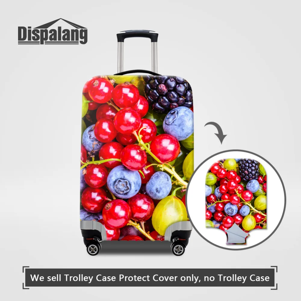 

Dispalang Luggage Protect Cover Fruit Print Travel Suitcase Cover Dustproof Spandex Elastic Protector For 18-30Inch Trolley Case