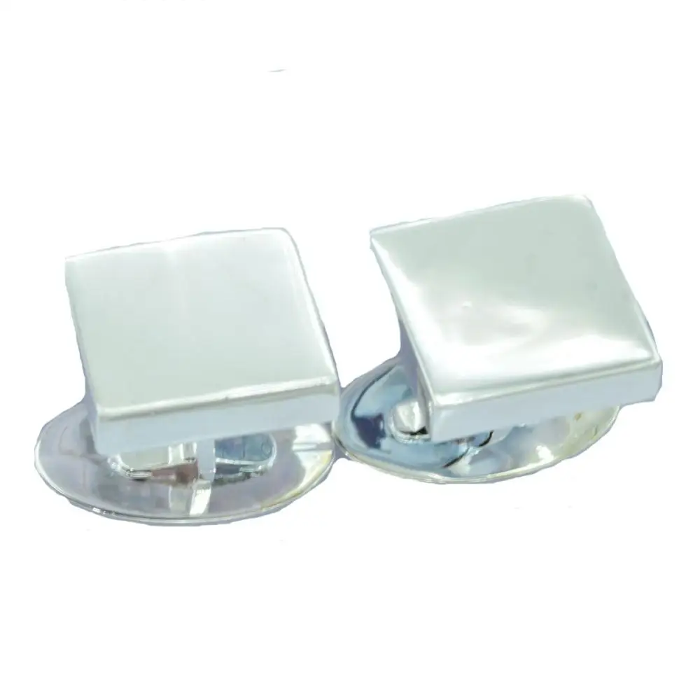 FANSSTEEL 925 стерлингового серебра мужские прямоугольные Запонки
