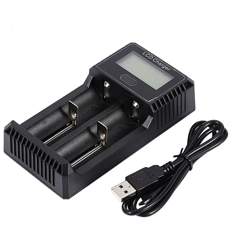 

GTF 2-slot Smart USB LED Battery Charger Lithium Ion NiMH AAA 1.2V 3.7V 14500/18350/18650/22650 Battery Charger