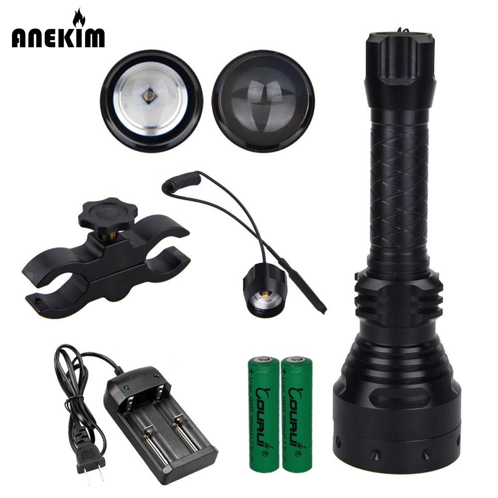 Anekim 10W T67 IR 850nm Lens Infrared Flashlight Night Vision Torch Light  Long Range Infrared Illuminator