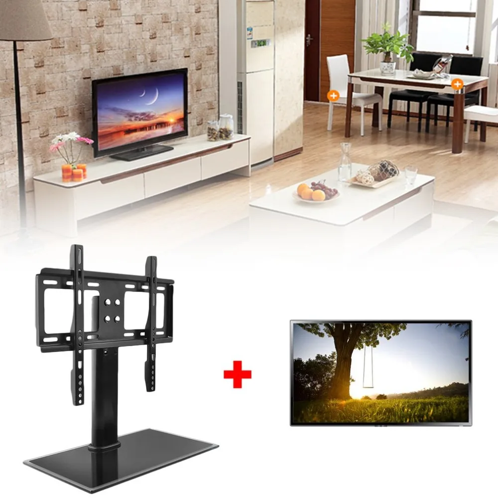 

Stand Base Table Top Replacement TV Pedestal Max VESA of 400mm x 400mm fits 26-32 inch For LED LCD Plasma Black Household Tool