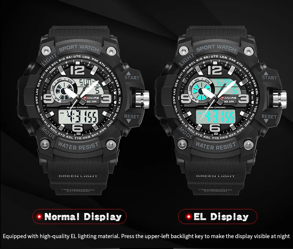 2018 PANARS Military Digital-watch Men/'s G Style Fashion Sports S Shock Army Watch LED Electronic Digital Wrist Watches for Men (9)