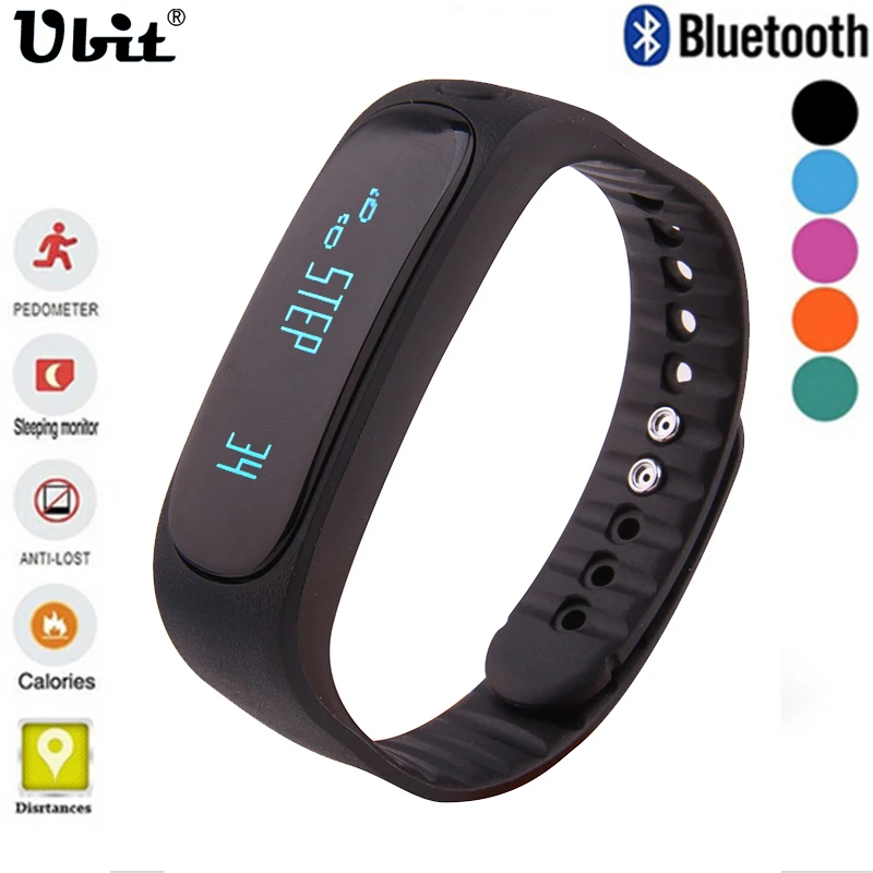 Фитнес трекер Ubit Smartband E02 спортивный водонепроницаемый браслет для IOS Android Смарт