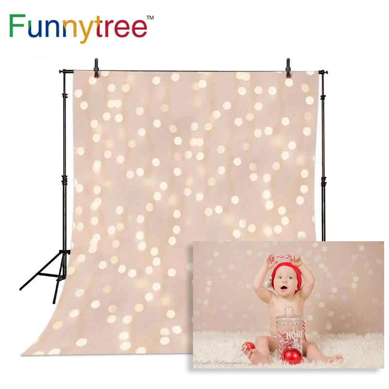 

Funnytree Christmas backdrop for baby shoot halo bokeh glitter background photography photo studio photocall photobooth prop