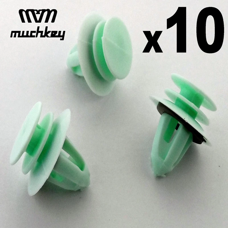 

For Skoda Octavia Fabia Roomster Interior Door Panel Card Green Nylon Door Trim 10pc
