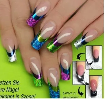 Nail Art Tips Designs Love French Tips Glitter Nail Tip Designs