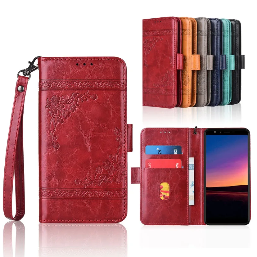 

Wallet case for Haier Elegance E13 case with Strap,100% special PU leather Patterned Floral Flip Case