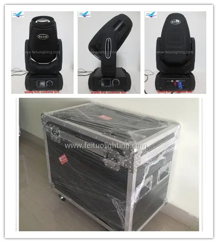 

A-4X High quality 280W 10R beam spot wash moving head light Sharp 16/24 Channels Control/FLY CASE