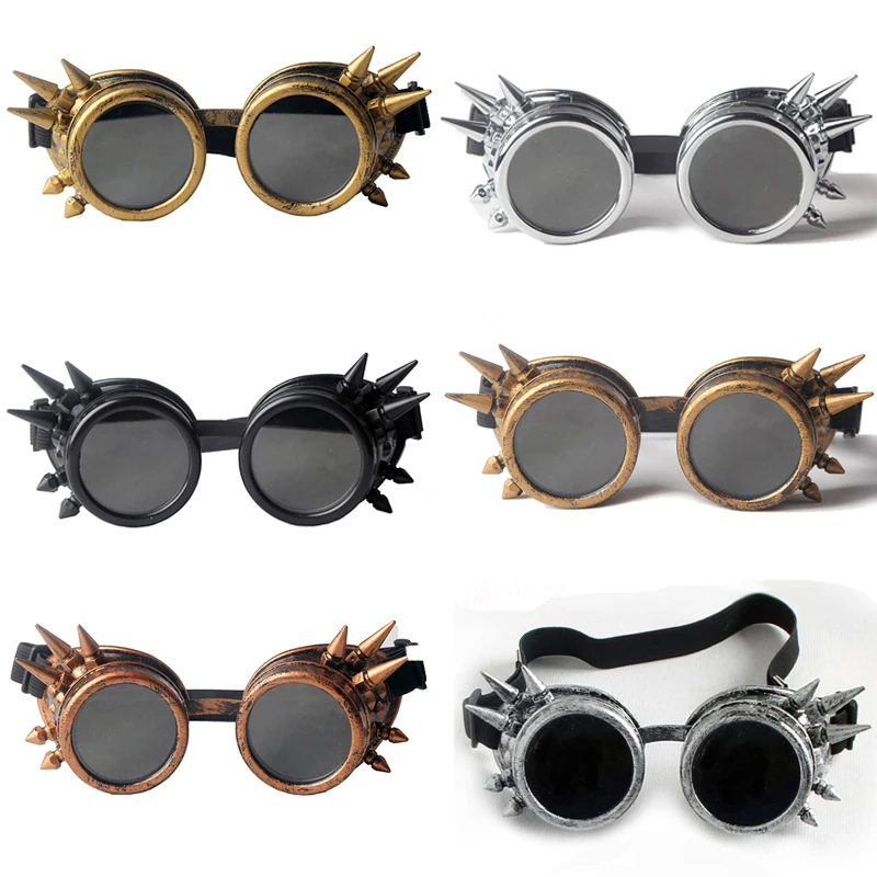 Vintage Steampunk Goggles Safety Glasses Rivet Steampunk Design Gothic 