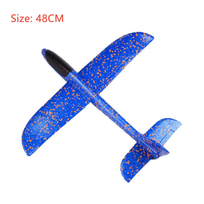 

Big 48cm airplane model 2019 DIY Hand Throw Flying Glider Planes Children Plane Model Outdoor Fun Toys Plane Toys For Kids Game