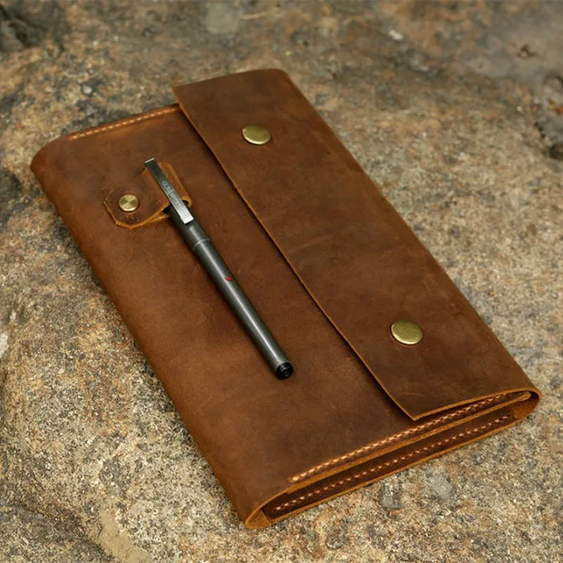 Чехол из потертой кожи для классики MOLESKINE большой размер кожаный чехол журнала