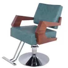 Парикмахерская, посвященный парикмахерское кресло дерева перила прилагается к передаче пластины 975