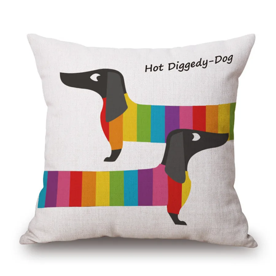 Online Get Cheap Dachshund Pillow Cover Aliexpresscom Alibaba - Linen Cotton Rainbow Sausage Dogs Custom Cushion Cover Color Dachshundpillow Cover Throw Pillows Cases( online get cheap dachshund pillow cover aliexpresscom alibaba - linen cotton rainbow sausage dogs custom cushion cover color dachshundpillow cover throw pillows cases(