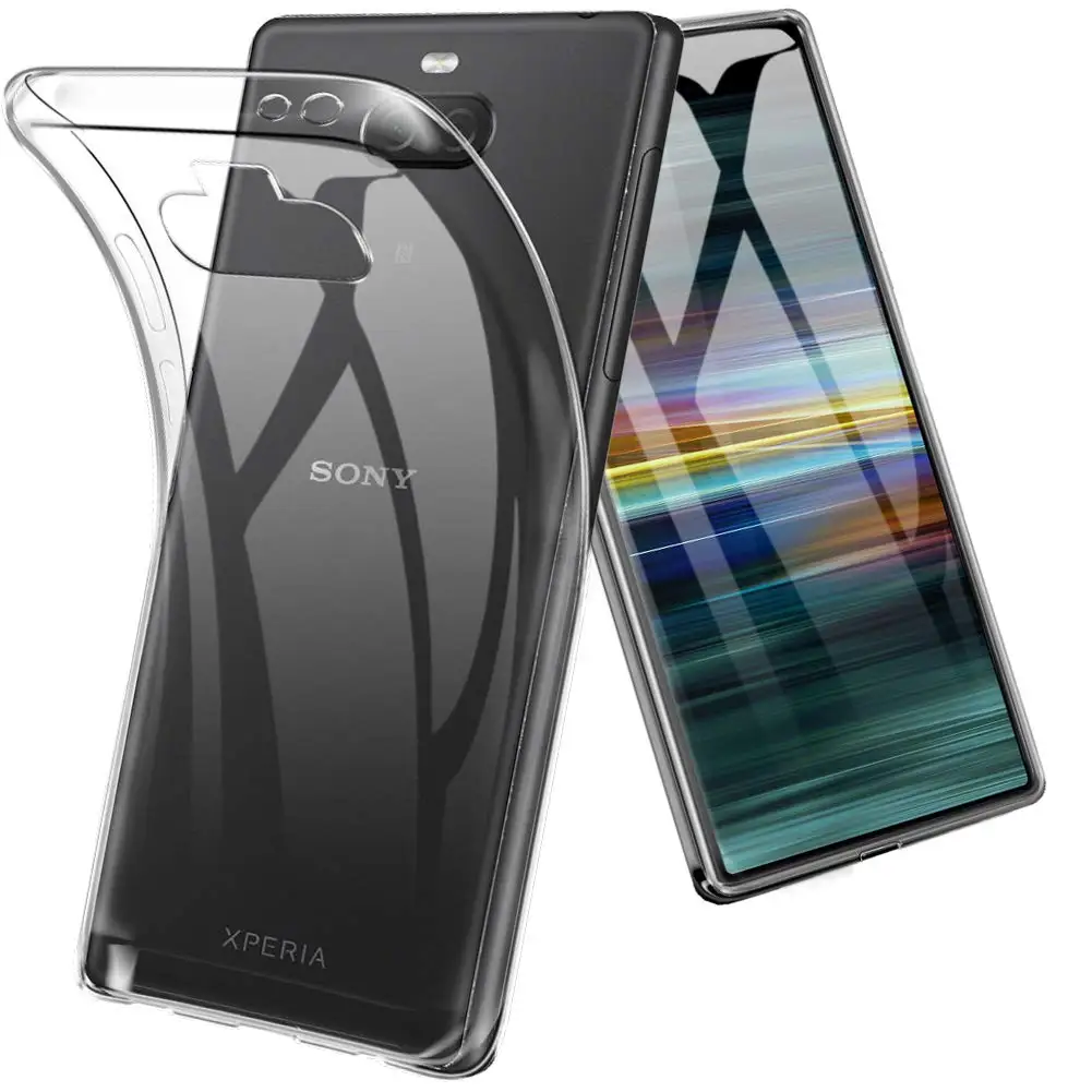 Ультратонкий прозрачный силиконовый мягкий ТПУ защитный чехол для sony Xperia 1 10 Plus L1 L2 L3 XC X чехол для задней панели телефона