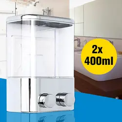 2X400 мл настенное крепление типа жидкого шампуня Мыло Лосьон Диспенсер контейнер для геля для душа ванная комната дома