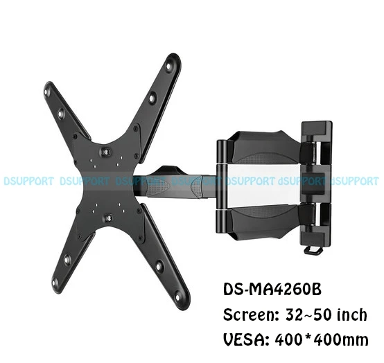 

MA4260 A/B Full Motion 180 Degree Swivel 26"-50" LCD LED TV Wall Mount Bracket Arm Max. Loading 45kgs Max.VESA 400x400mm