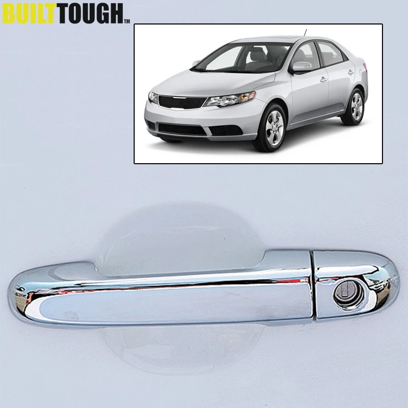 

Accessories FIT FOR KIA FORTE CERATO 2010 2011 2012 CHROME SIDE DOOR HANDLE BAR COVER CATCH TRIM MOLDING CAP MOULDING