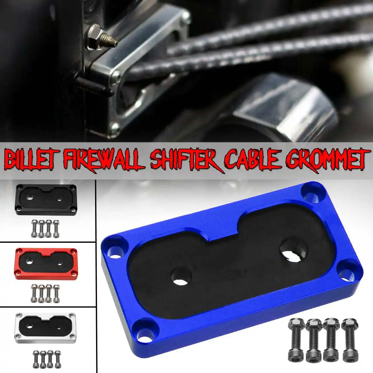

4-Color Aluminum Car Billet Firewall Shifter Cable Grommet Mount Kit w/ K-Series Swap For Honda For Civic K20 For Acura Integra