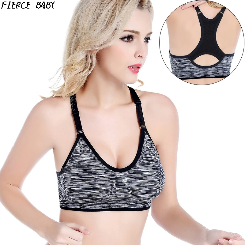 Shockproof quick dry wireless Sports Bra No steel ring Padded Yoga Bras