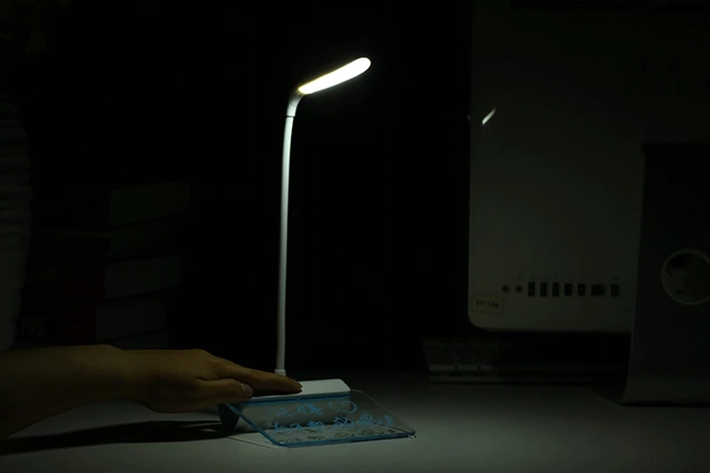 Creative LED Table with Message Board Lamp Portable USB Eye Protect Desk Light for Study Work Reading Light 3 Modes Dimmable (2)