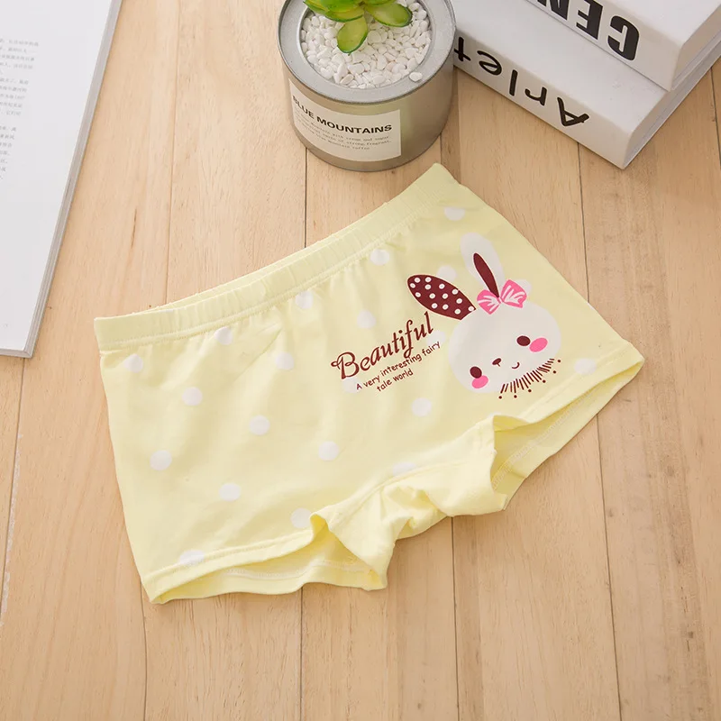 5pc/lot Cute Cartoon Boxer Kids Underpants Children's Underwear Girls Baby Organic Cotton Pants Suit 2-10 Years