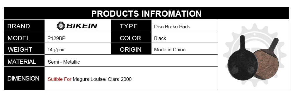 Bikein 2 Пары Горный велосипед смолы гидравлические дисковые Тормозные колодки для Магура Louise/Клара 2000 Велоспорт MTB Тормозные колодки запчасти для велосипедов