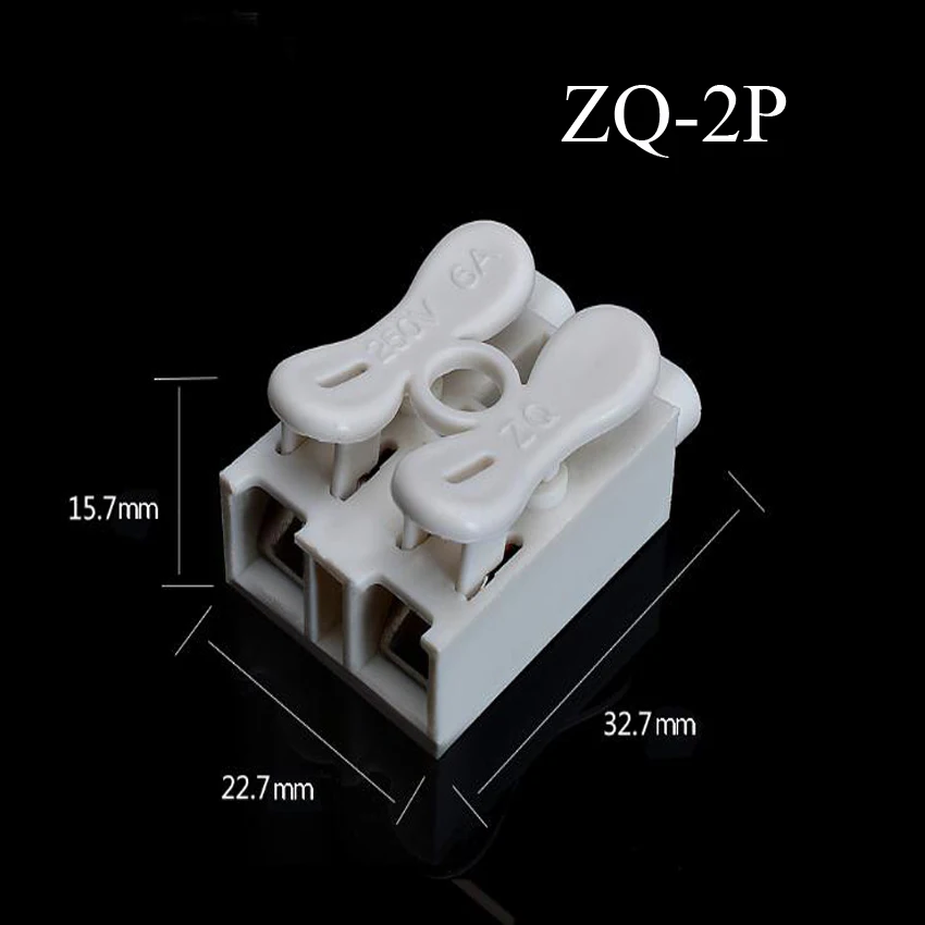 5 шт./лот ZQ 1P/ZQ 2P/ZQ 3P пружинный разъем провода легко подходит для светодиодной