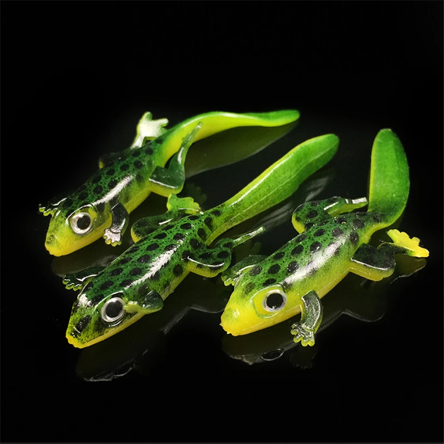 

Soft Plastic Lures Larva 7.5cm 3g Floating Freshwater Swimbaits Silicone Soft Bait Worm Fishing Lure Artificial Salamander Bait