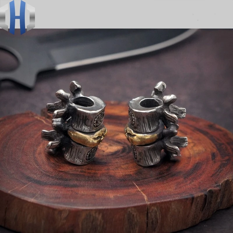 Original Waist Disc Spine Personality EDC Umbrella Rope Knife Pendant Handmade Outdoor With DIY Hanging Knife Beads