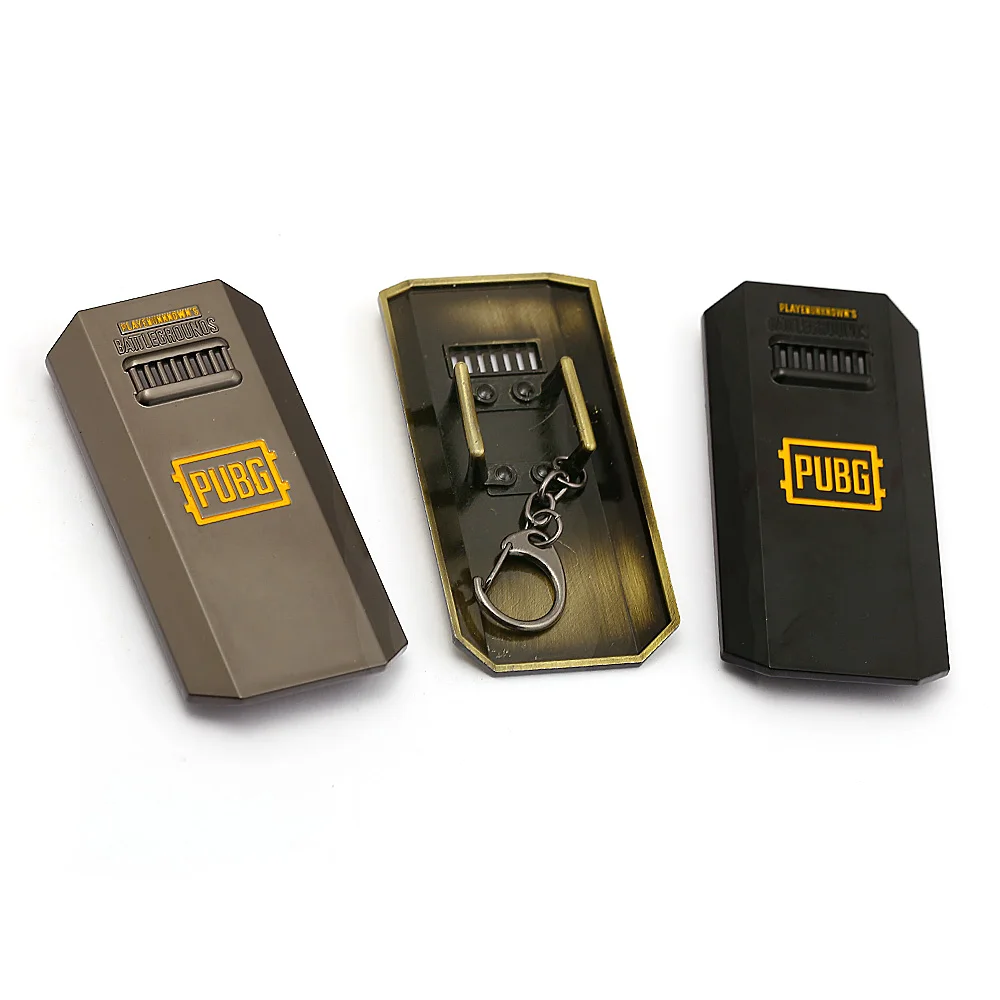 

J Store Playerunknown's Battlegrounds PUBG Keychain Riot shield Pendant Metal Key Ring Car Key Chain Gifts Men Jewelry