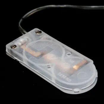 

20Pcs DIY Transparent 6V CR2032 LIR203 Button Coin Cell Cover Case Clip Holder With Lead Wired ON/OFF Switch