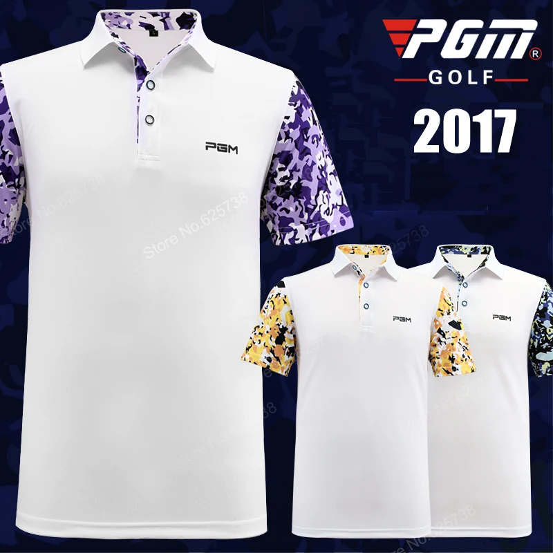 2017 جديد وصول الرجال القمصان الرياضية ملابس الغولف الغولف ملابس الصيف فقرة قصيرة الأكمام سريعة الجافة الرياضية t-shirt 3 ألوان