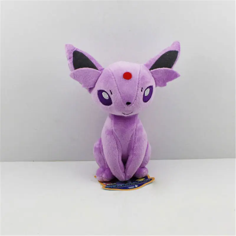 Горячие Eevee плюшевые куклы 20 см Glaceon Leafeon Umbreon Espeon Jolteon Vaporeon Flareon Eevee игрушка сильвеон для детей - Цвет: Цвет: желтый