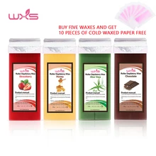 100g Depilatory Wax Cartridge Hair Removal Cream Beeswax 5 Flavor Strawberry Rose Chocolate Honey Roll On